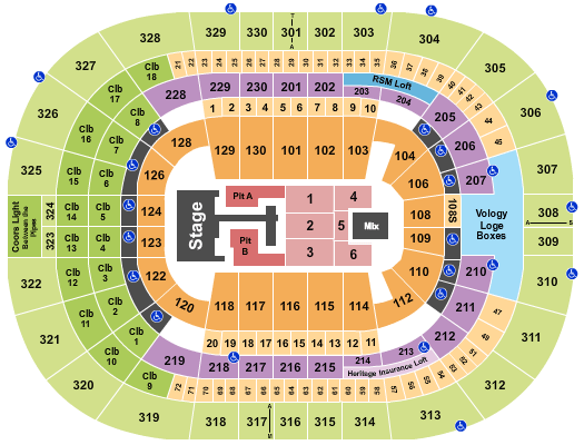 Benchmark International Arena Teddy Swims Seating Chart